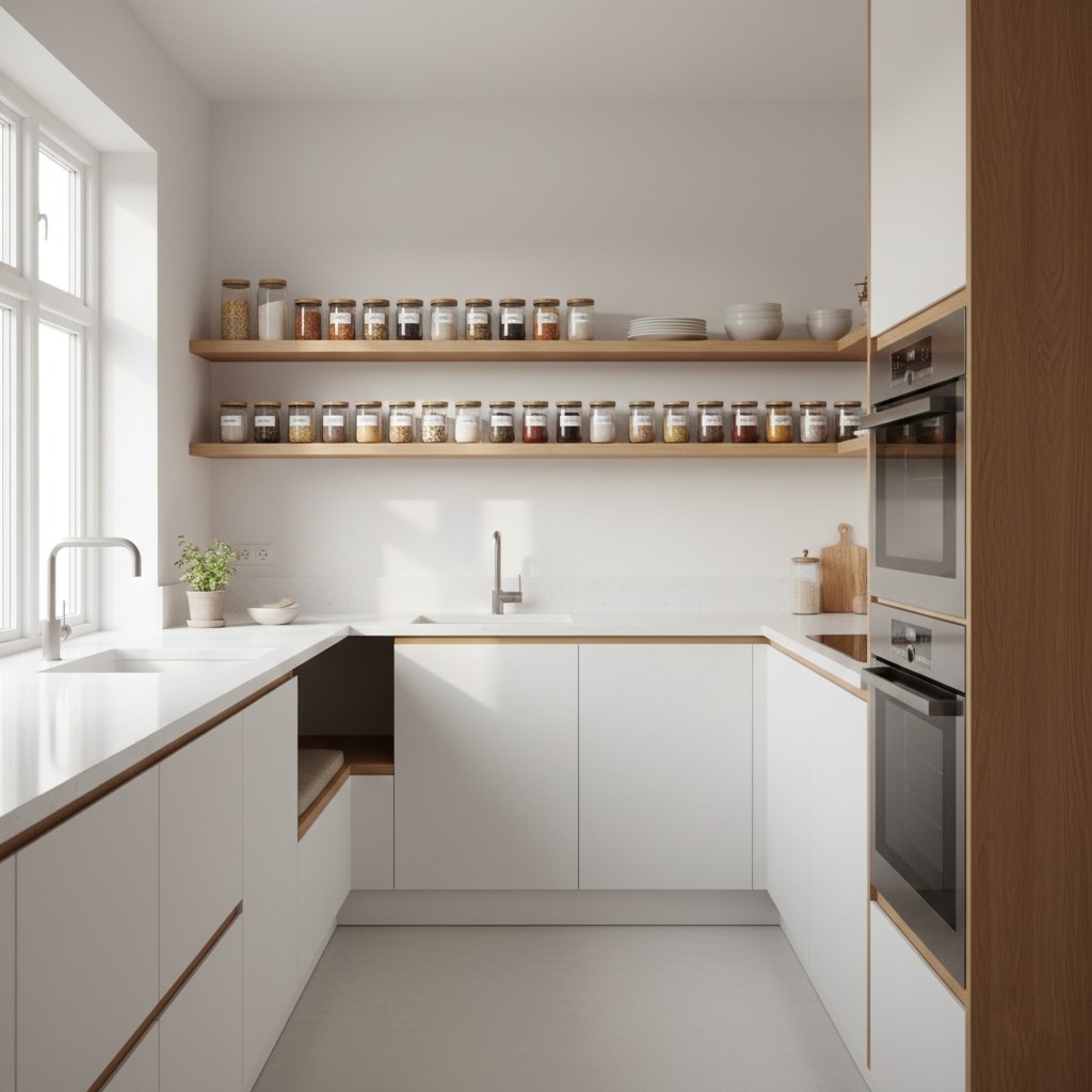 Organized kitchen space